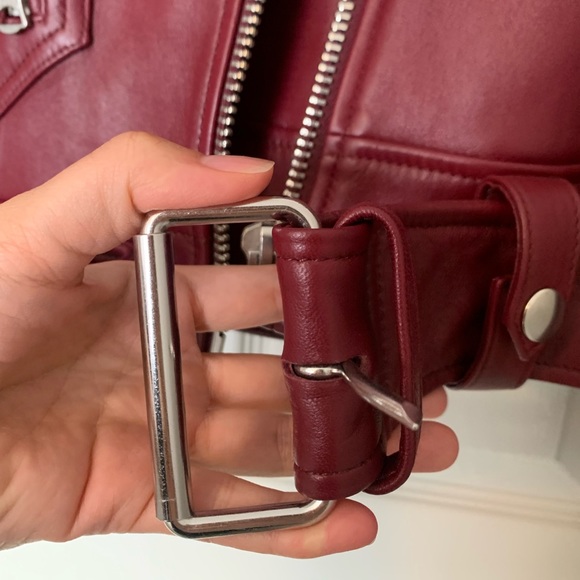 Acne Studios Leather Biker Jacket - Picture 12 of 15